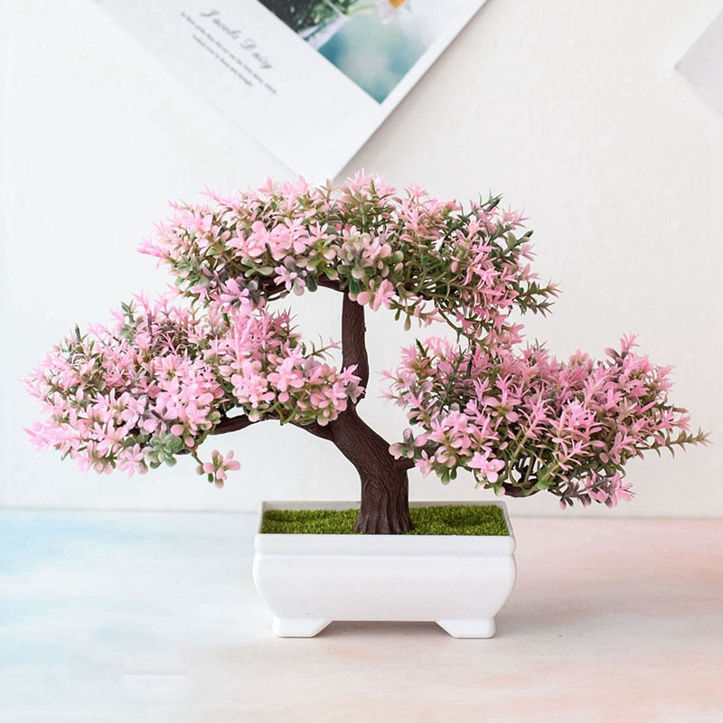 Artificial Plastic Plant Bonsai Small Tree