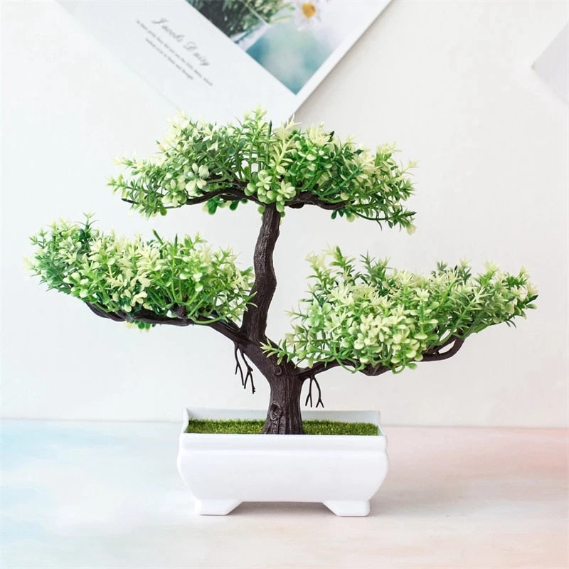Artificial Plastic Plant Bonsai Small Tree