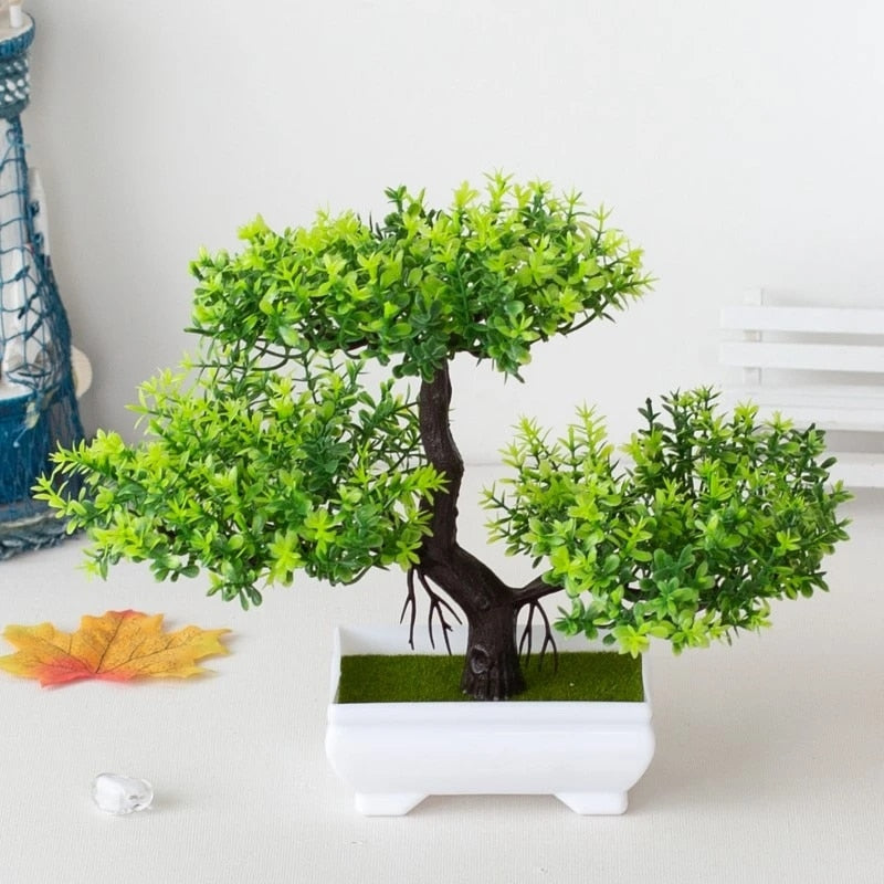 Artificial Plastic Plant Bonsai Small Tree